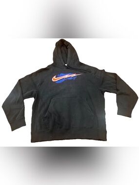Vintage Nike Hoodie Sweatshirt Sweater Flame Fire Swoosh Men Medium Pullover